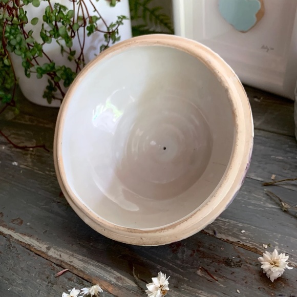 70's TERRI ROESE FLORAL HAND-PAINTED TOYO JAPAN PORCELAIN LIDDED BOWL - Picture 9 of 10